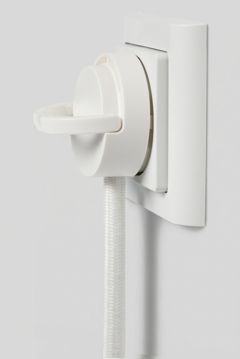 Stikprop vinkel schuko mini hvid - Elworks